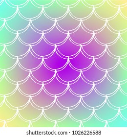 Fish scale and mermaid background
