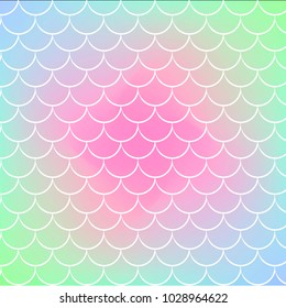 Fish scale and mermaid background