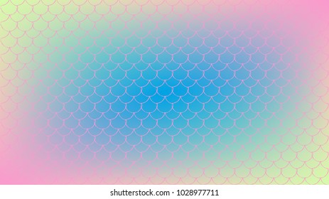 Fish scale and mermaid background