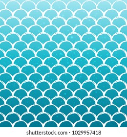 Fish scale and mermaid background