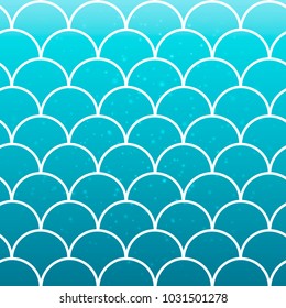 Fish scale and mermaid background
