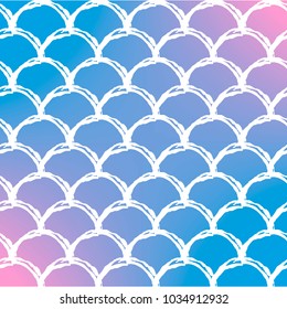 Fish scale and mermaid background