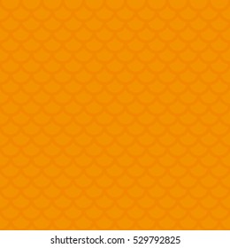 Fish scale. Orange Neutral Seamless Pattern for Modern Design in Flat Style. Tileable Geometric Vector Background.