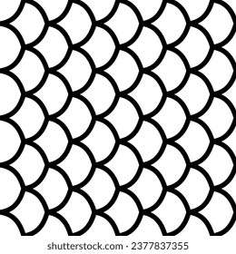 FISH SCALE PATTERN RIGHT lines