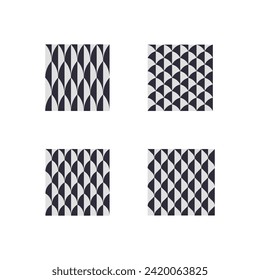 Fish scale pattern for your project. Simple geometric shape in arabic style. Vector element for grid.