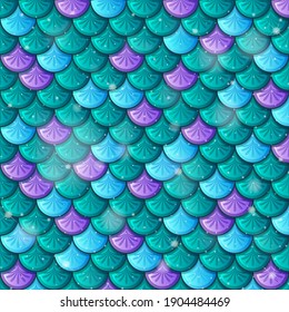 Fish scale seamless pattern background illustration