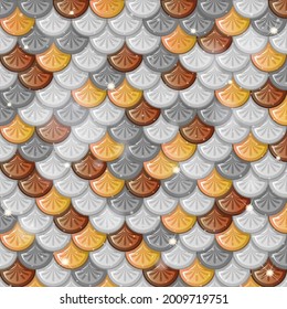 Fish scale seamless pattern background illustration