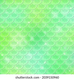 Fish scale seamless pattern background illustration