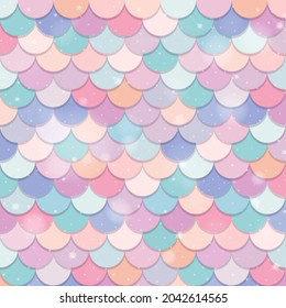 Fish scale seamless pattern background illustration