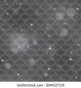 Fish scale seamless pattern background illustration