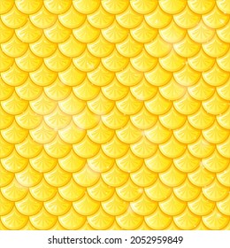 Fish scale seamless pattern background illustration