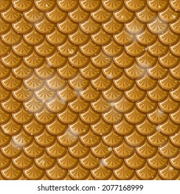 Fish scale seamless pattern background illustration