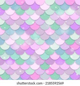 Fish scale seamless pattern background illustration.