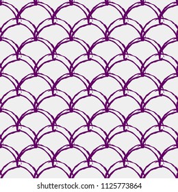 Fish scale seamless pattern. Reptile, dragon skin texture. Tillable background for your fabric, textile design, wrapping paper, swimwear or wallpaper. Blue mermaid tail with fish scale underwater.