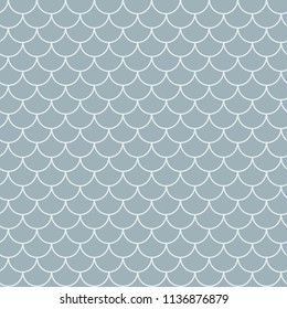 Fish scale seamless pattern. Reptile, dragon skin texture. Tillable background for your fabric, textile design, wrapping paper, swimwear or wallpaper. Blue mermaid tail with fish scale underwater.