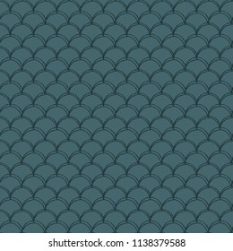 Fish scale seamless pattern. Reptile, dragon skin texture. Tillable background for your fabric, textile design, wrapping paper, swimwear or wallpaper. Grey mermaid tail with fish scale underwater.