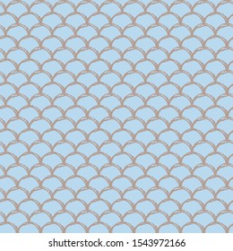 Fish scale seamless pattern. Reptile, dragon skin texture. Tillable background for your fabric, textile design, wrapping paper, swimwear or wallpaper. Grey mermaid tail with fish scale underwater.