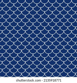 Patrón sin fisuras de la escala de los peces. Reptile, textura de piel de dragón. Fondo escalable para tu tela, diseño textil, papel de envoltura, ropa de baño o papel pintado. Cola de sirena azul con escala de pescado bajo el agua.