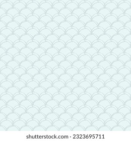 Fish scale seamless pattern. Reptile, dragon skin texture. Tillable background for your fabric, textile design, wrapping paper, swimwear or wallpaper. Grey mermaid tail with fish scale underwater.