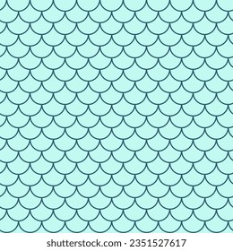 Patrón sin fisuras de la escala de los peces. Reptile, textura de piel de dragón. Fondo escalable para tu tela, diseño textil, papel de envoltura, ropa de baño o papel pintado. Cola de sirena azul con escala de pescado bajo el agua.