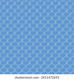 Patrón sin fisuras de la escala de los peces. Reptile, textura de piel de dragón. Fondo escalable para tu tela, diseño textil, papel de envoltura, ropa de baño o papel pintado. Cola de sirena azul con escala de pescado bajo el agua.