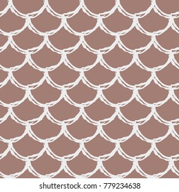Fish scale seamless pattern. Reptile, dragon skin texture. Tillable background for your fabric, textile design, wrapping paper, swimwear or wallpaper. Blue mermaid tail with fish scale underwater.