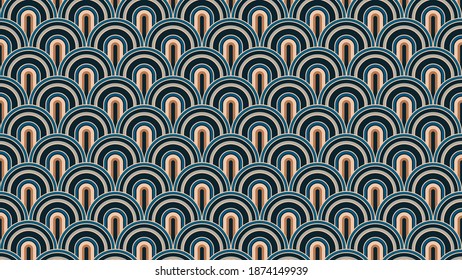 ilustración vectorial de la escala de peces 