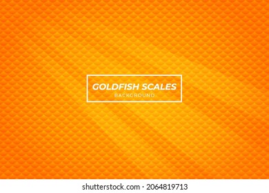 Fish scales background with orange color