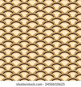 Fish scales flower. Pattern seamless vector illustration. For fabric. 