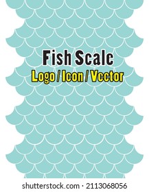 Fish Scales Icon Or Logo Illustrator In Vector Format