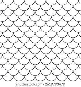 Fish scales motif. Vector art concept.