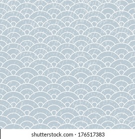 Fish scales seamless background, vector illustration