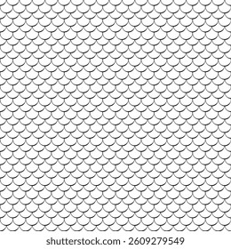 Fish scales seamless horizontal background. scale pattern. japanese background. geometric seamless overlay circular shapes. vector background