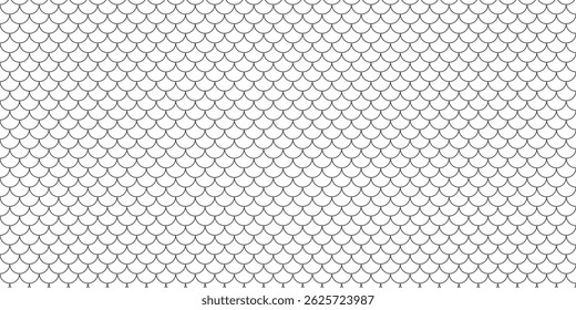 fish scales seamless horizontal background .Vector illustration. EPS 10.