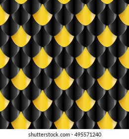 Fish Scales seamless pattern. Geometric texture for print or web design.
