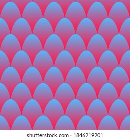 Fish scales seamless pattern. Mermaid tail background. Pattern with circles. Fishscales banner. Vector illustration