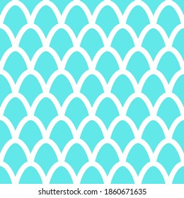 Fish scales seamless pattern. Mermaid tail background. Pattern with circles. Fishscales banner. Vector illustration
