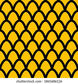 Fish scales seamless pattern. Mermaid tail background. Pattern with circles. Fishscales banner. Vector illustration