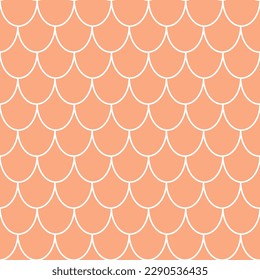 Fish scales seamless pattern. Vector illustration