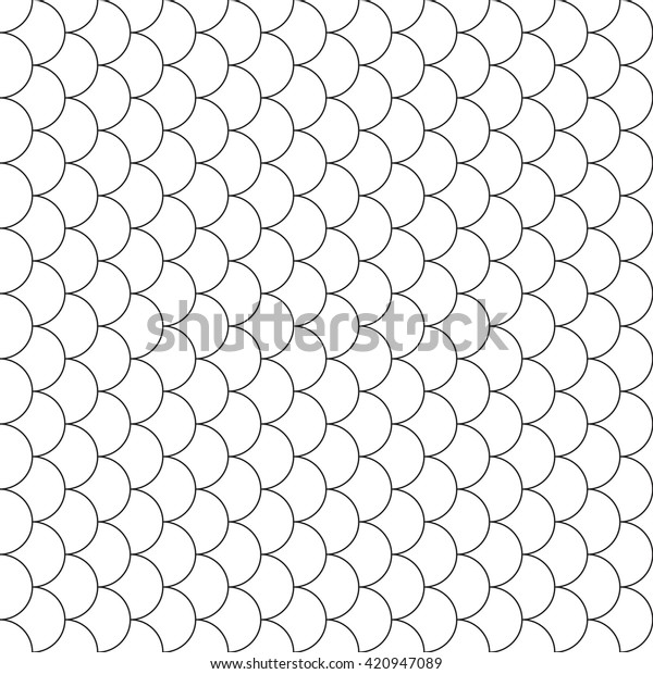 Fish Scales Seamless Pattern Vector Illustration Stock Vector (Royalty ...