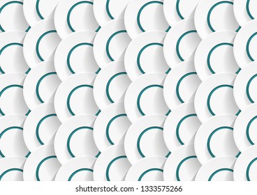Fish scales seamless vector texture - Vector