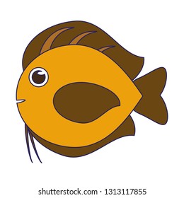 Fish sea animal cartoon