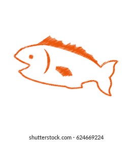Fish sea animal symbol