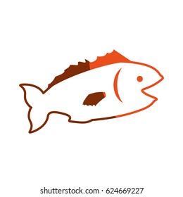 Fish sea animal symbol