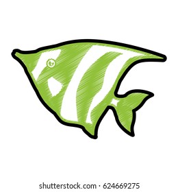 Fish sea animal symbol