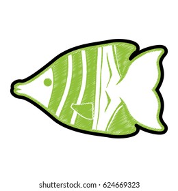 Fish sea animal symbol