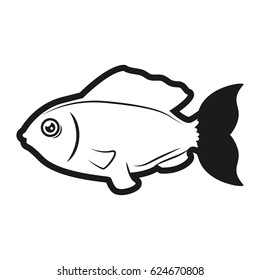 Fish sea animal symbol