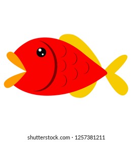 fish sea color illustration