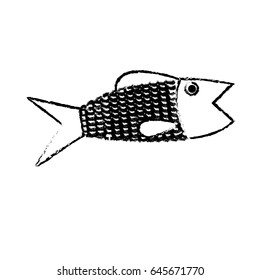 fish sea food fresh animal wild icon