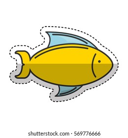 fish sea isolated icon vector illustration design